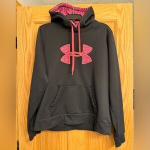 Under Armour UA Storm Black and Pink camo Hoodie XL Women’s